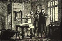 Gutenberg at Work in His Shop