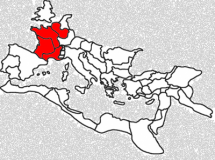 Map Depicting Gaul