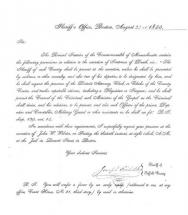 Notice of Execution - Dr. John W. Webster
