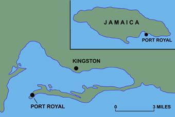 Map Depicting Port Royal, Jamaica