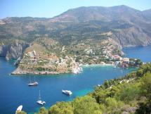 View of Assos, a Village on the Island of Cephalonia