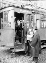 Flu Outbreak of 1918 - Wearing Masks on Street Cars