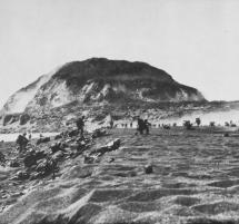 Marines Within Sight of Mount Suribachi