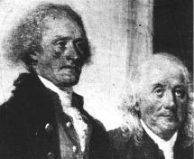 Thomas Jefferson with Ben Franklin