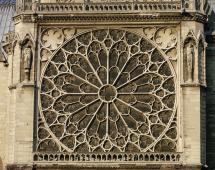 Notre Dame, Paris - Rose Window, South Transept - Exterior