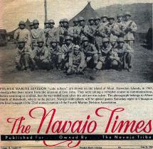Navajo Times - Code Talkers of the 4th Marines