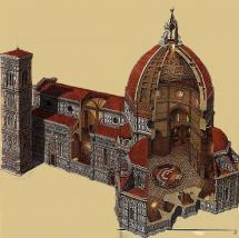 Florence - Cross-Section of Cathedral Dome