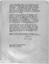Kennedy Letter to Mrs. Pendergrass, Page 2
