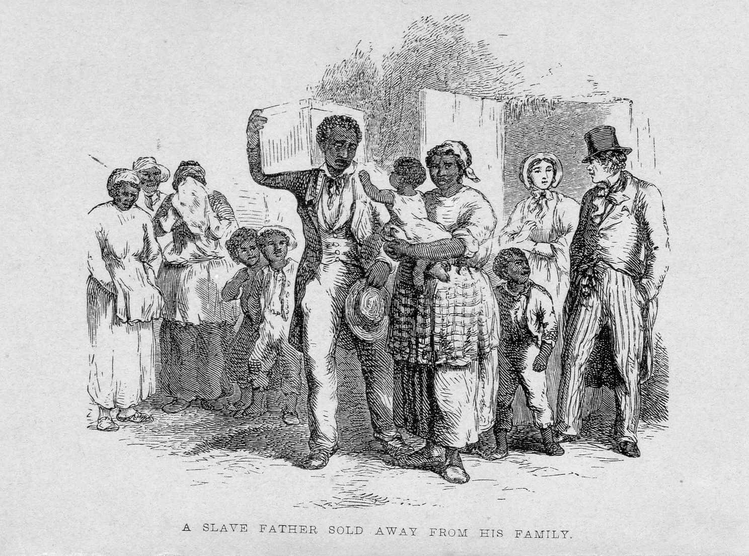 Drawing A Slave Father Sold Away From His Family