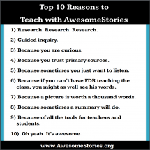Top 10 Reasons to Teach with AwesomeStories