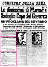 Newspaper Account of ll Duce's Dismissal