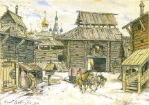 Old Moscow - Walls of the Wooden Town