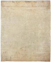 Declaration of Independence - View of the Original 