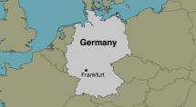 Frankfurt Germany - Location Map