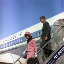 President and Mrs. Kennedy Arrive at Love Field