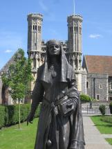 Canterbury - Statue of Bertha, Woottons Green