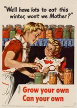 WWII-Era Poster: Grow and Can Your Own Food
