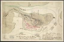 British-drawn Sketch of the Bunker Hill Battle