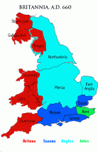 Britannia in 660 A.D.