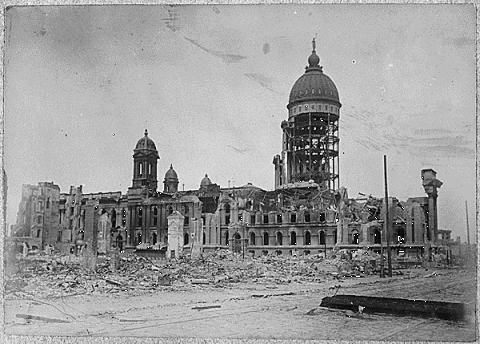 Damage to San Francisco City Hall