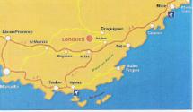 Map Depicting Lorgues