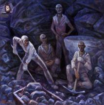 Getman Painting - Working in the Mines