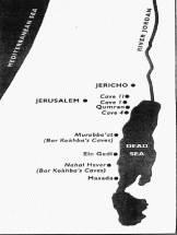 Map Depicting the Caves of Qumran
