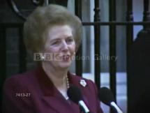 Margaret Thatcher Leaves Number 10