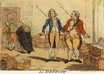 Le Defecit - 1788 Cartoon