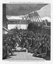 Slave Cargo - Kidnapped Africans on Board Ship