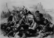 Lithograph - Battle of Yorktown