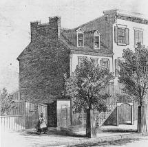 Surratt Boardinghouse on H Street - Circa, 1865