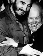 Nikita Khrushchev and Fidel Castro