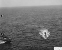 U-505 Forced to Surface