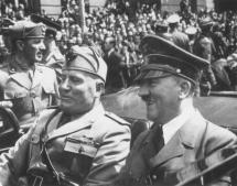 Mussolini and Hitler in Germany