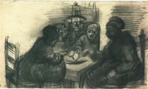 Four People Sharing a Meal