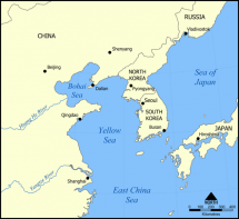Yellow Sea - Map Locator
