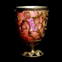 Ancient Dichroic Glass - Lycurgus Cup, With Light