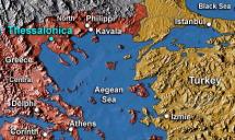 Map Depicting Thessalonica