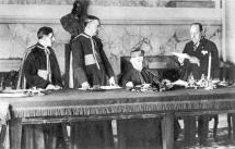 Signing the Lateran Treaty