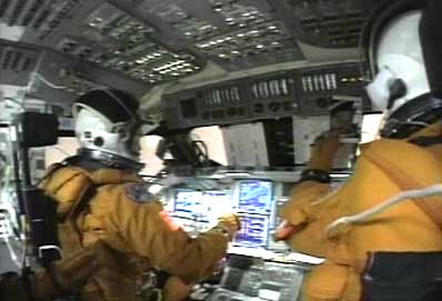space shuttle columbia cockpit video