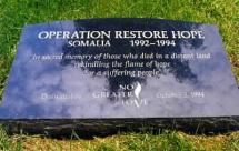 Commemorative Marker:  Operation Restore Hope