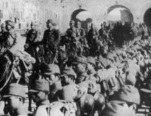 Japanese Soldiers Entering Nanjing in 1937