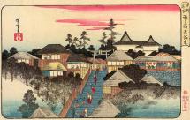 Ando Hiroshige - Temman Shrine at Yushima