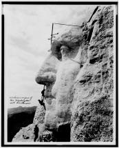 Carving Mt. Rushmore - George Washington