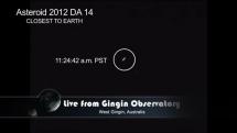 Asteroid 2012 DA 14 - Closest Approach to Earth