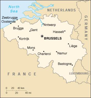 Antwerp - Its Location in Belgium