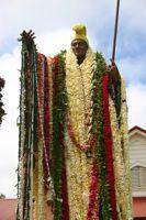 Statue of King Kamehameha in his birthplace Kohala, HI