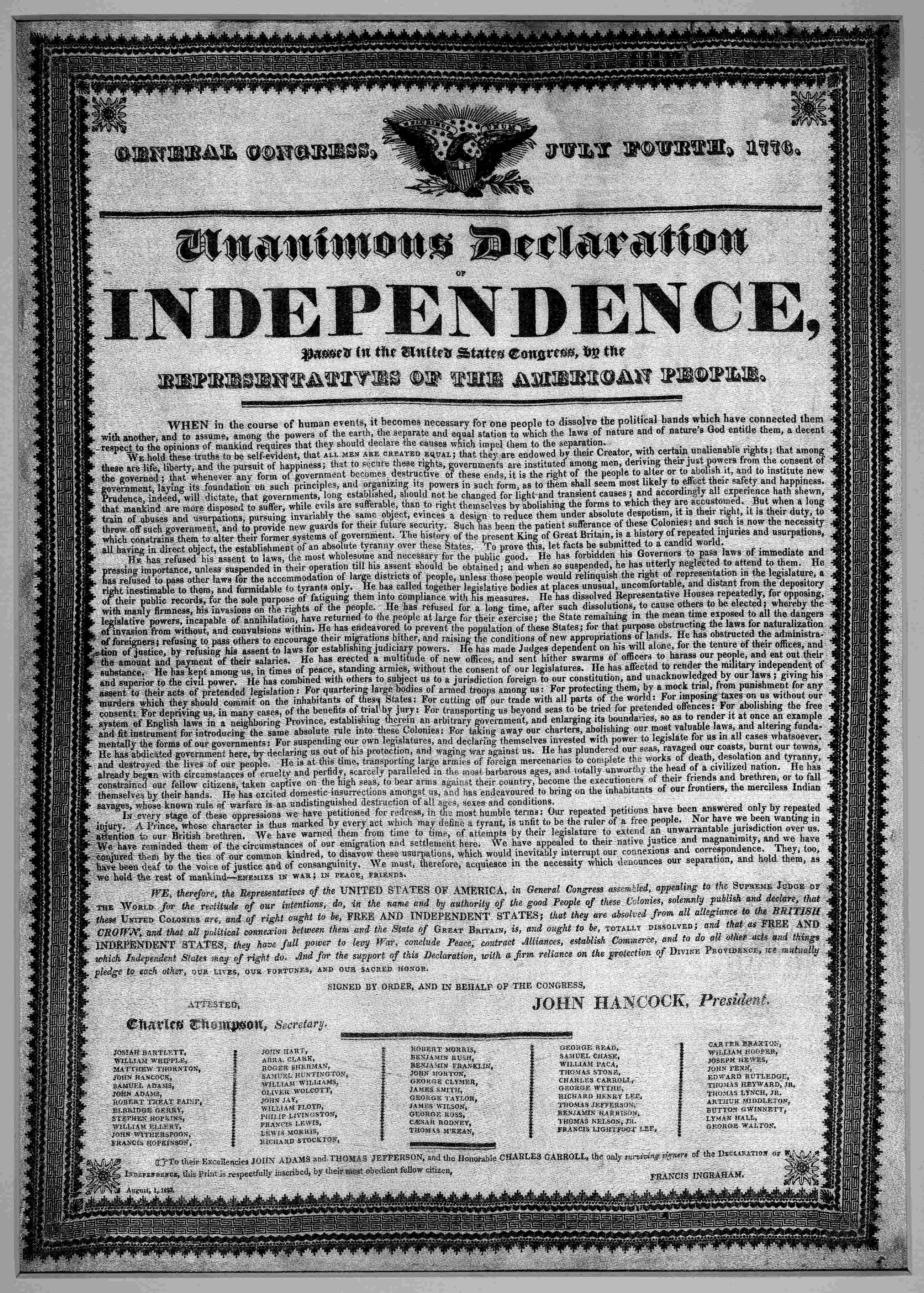 declaration of independence text