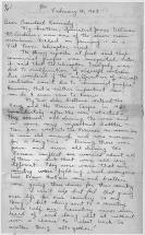 Letter to President Kennedy - Bobbie Lou Pendergrass
